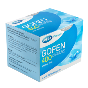 Gofen 400mg solubilized ibuprofen